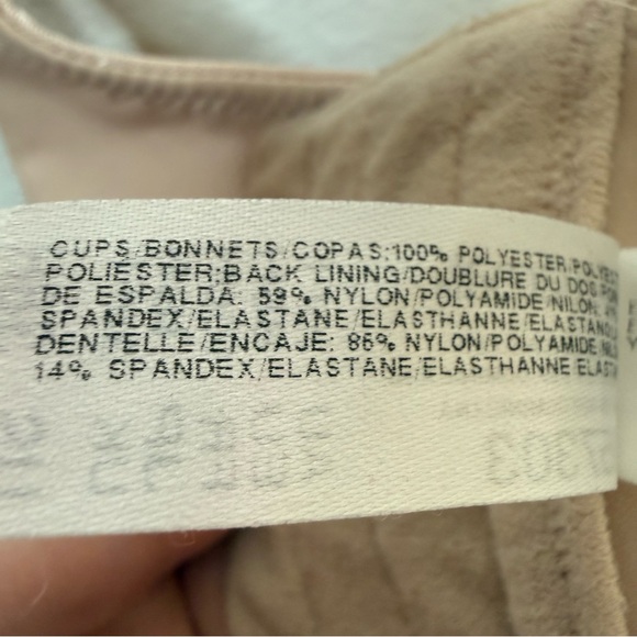 Wacoal Nude Neutral Beige Bra Underwire Adjustable Wide Straps 4 Hooks Size 38H - Picture 5 of 8